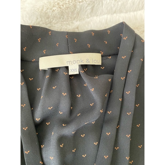 Monk & Lou Viva Dress. Size XXS. Black - Picture 3 of 6